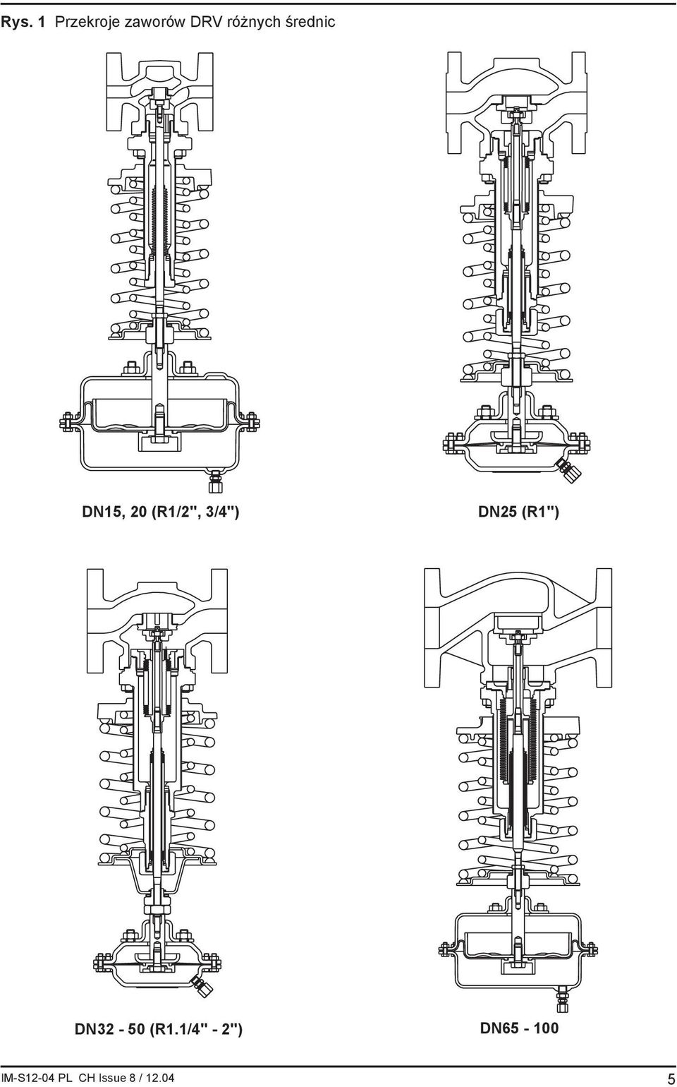 20 (R1/2", 3/4") DN25 (R1")