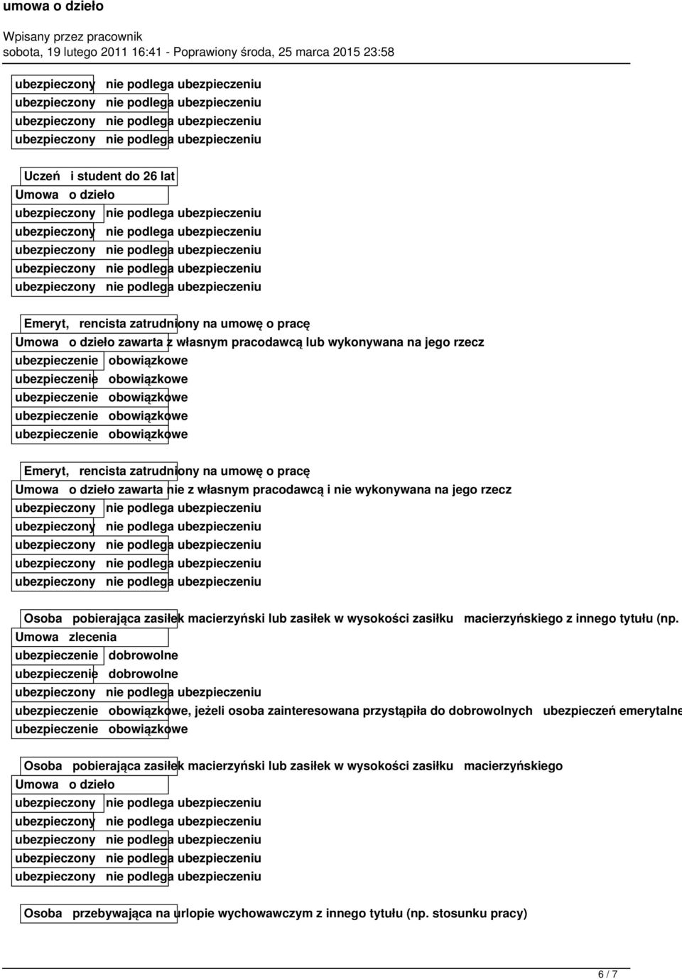 wysokości zasiłku macierzyńskiego z innego tytułu (np.