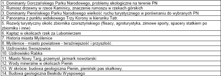 ZAKRES TEMATYCZNY ZAJĘĆ: budowa zapory, technologia produkcji energii