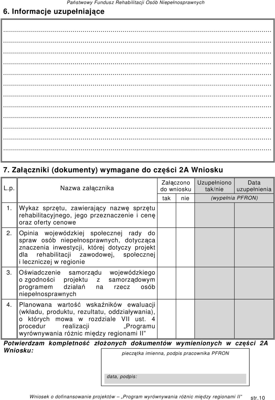 Opinia wojewódzkiej społecznej rady do spraw osób niepełnosprawnych, dotycząca znaczenia inwestycji, której dotyczy projekt dla rehabilitacji zawodowej, społecznej i leczniczej w regionie 3.