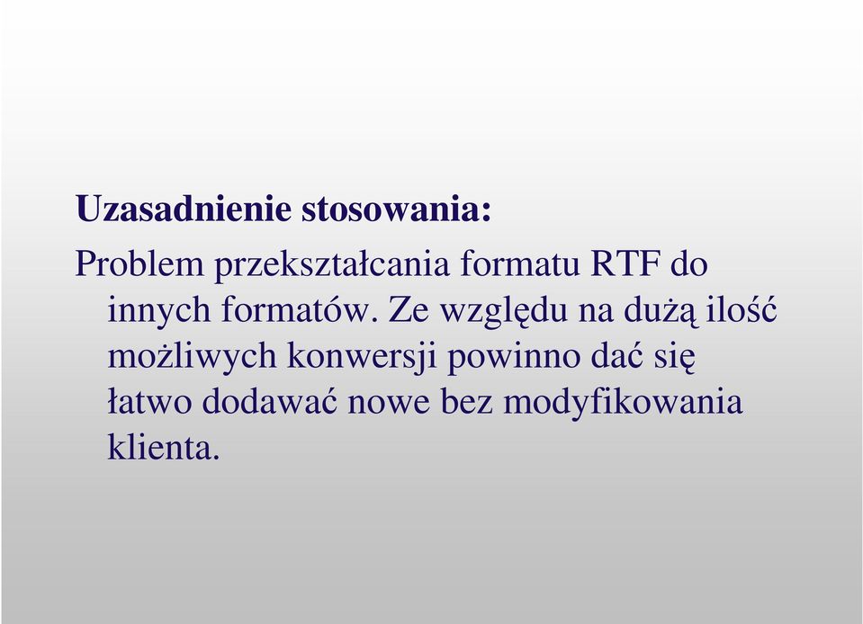 formatów.