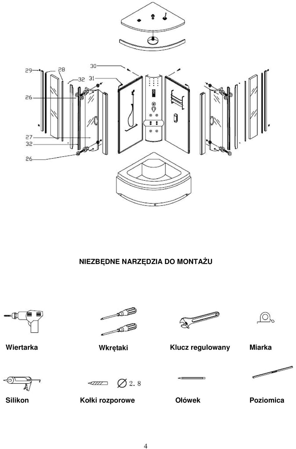 Klucz regulowany Miarka