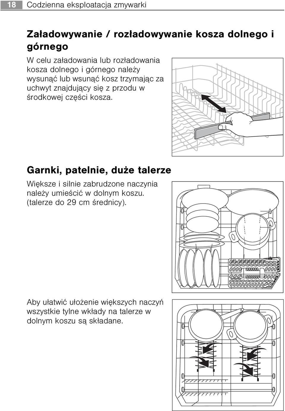 œrodkowej czêœci kosza.
