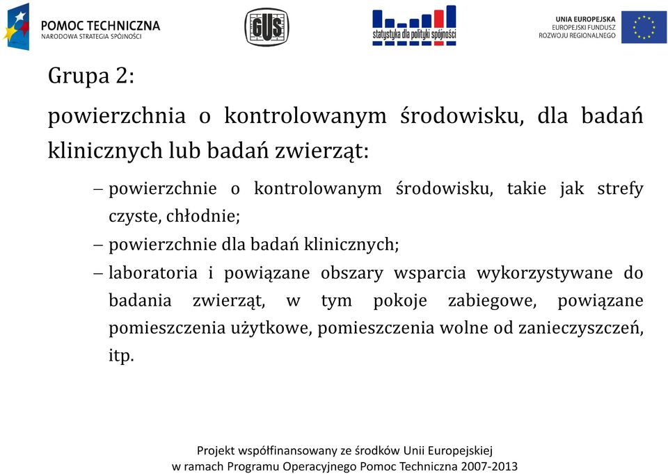 badań klinicznych; laboratoria i powiązane obszary wsparcia wykorzystywane do badania zwierząt,