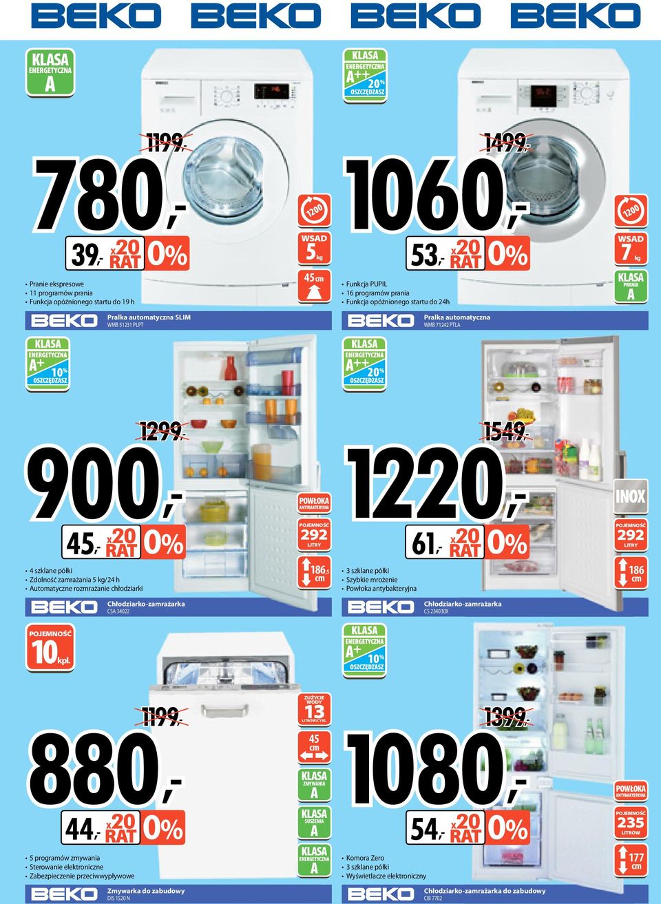 rozmrażanie chłodziarki 1299, POWŁOK NTYBKTERYJN 292 LITRY 186,5 1220, 3 szklane półki Szybkie mrożenie Powłoka antybakteryjna 61, x20 1549, 292 LITRY 186 Chłodziarko-zamrażarka CS 34022