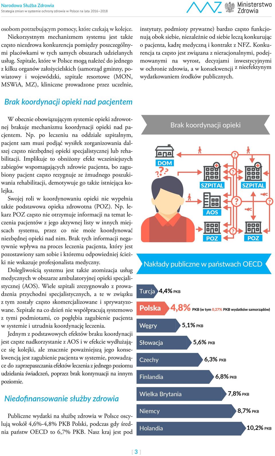 Szpitale, które w Polsce mogą należeć do jednego z kilku organów założycielskich (samorząd gminny, powiatowy i wojewódzki, szpitale resortowe (MON, MSWiA, MZ), kliniczne prowadzone przez uczelnie,