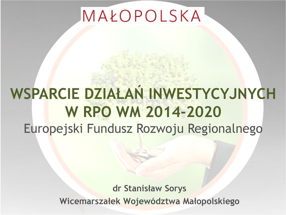 Rozwoju Regionalnego dr Stanisław