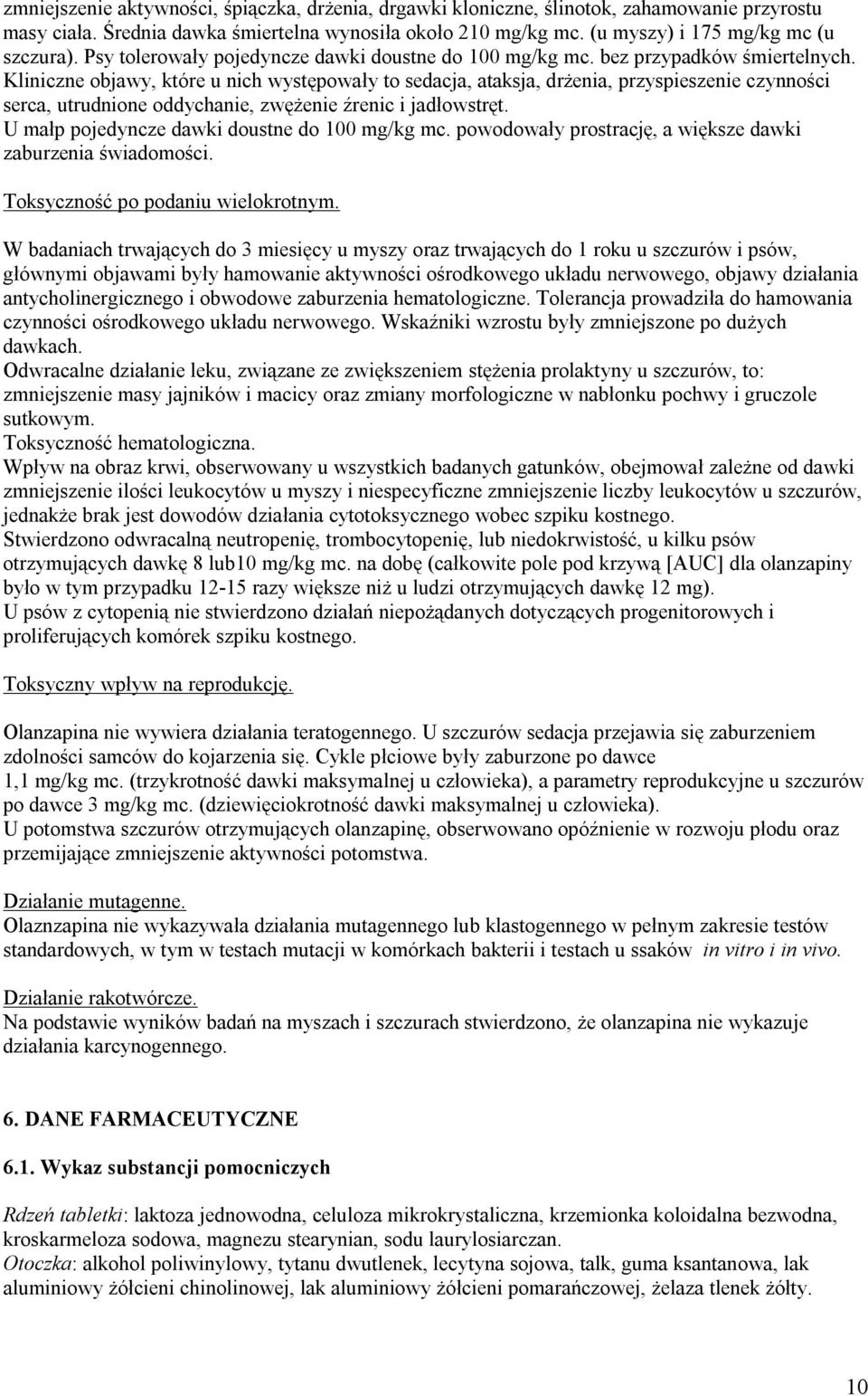 Kliniczne objawy, które u nich występowały to sedacja, ataksja, drżenia, przyspieszenie czynności serca, utrudnione oddychanie, zwężenie źrenic i jadłowstręt.