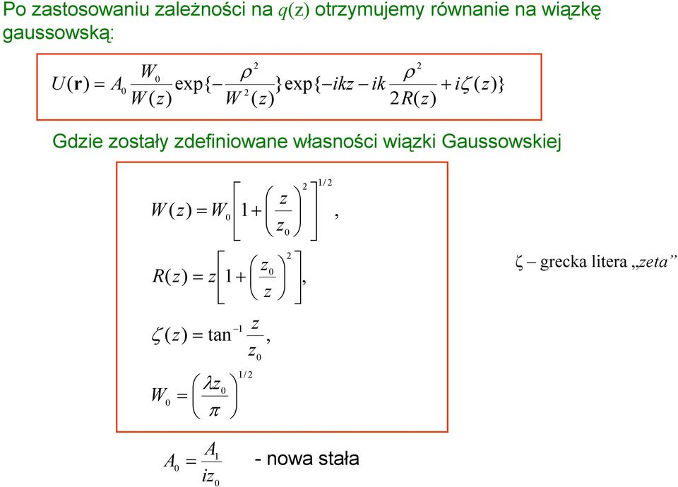 Gdie ostały deiniowane własności wiąki