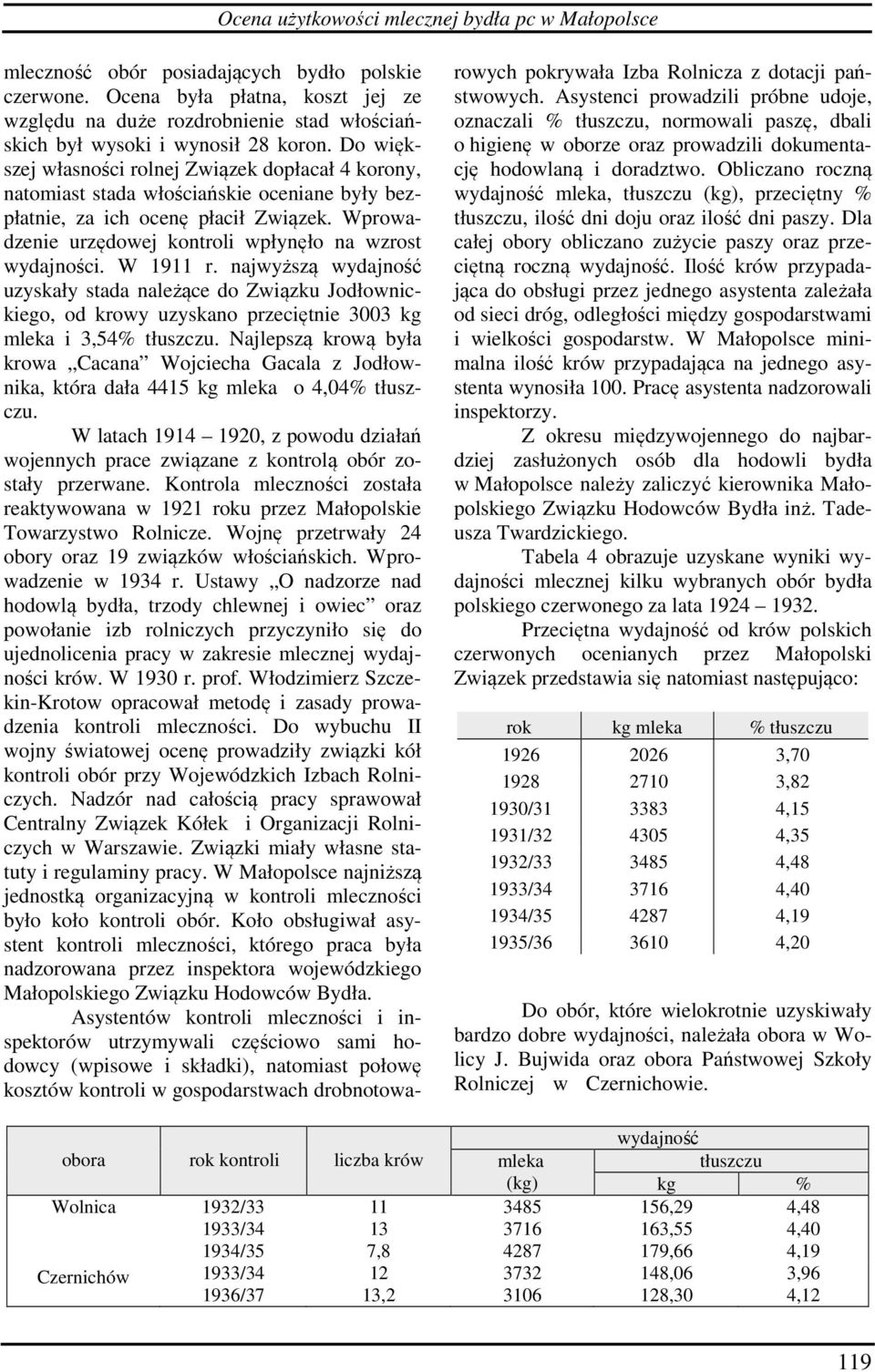 Do większej własności rolnej Związek dopłacał 4 korony, natomiast stada włościańskie oceniane były bezpłatnie, za ich ocenę płacił Związek.