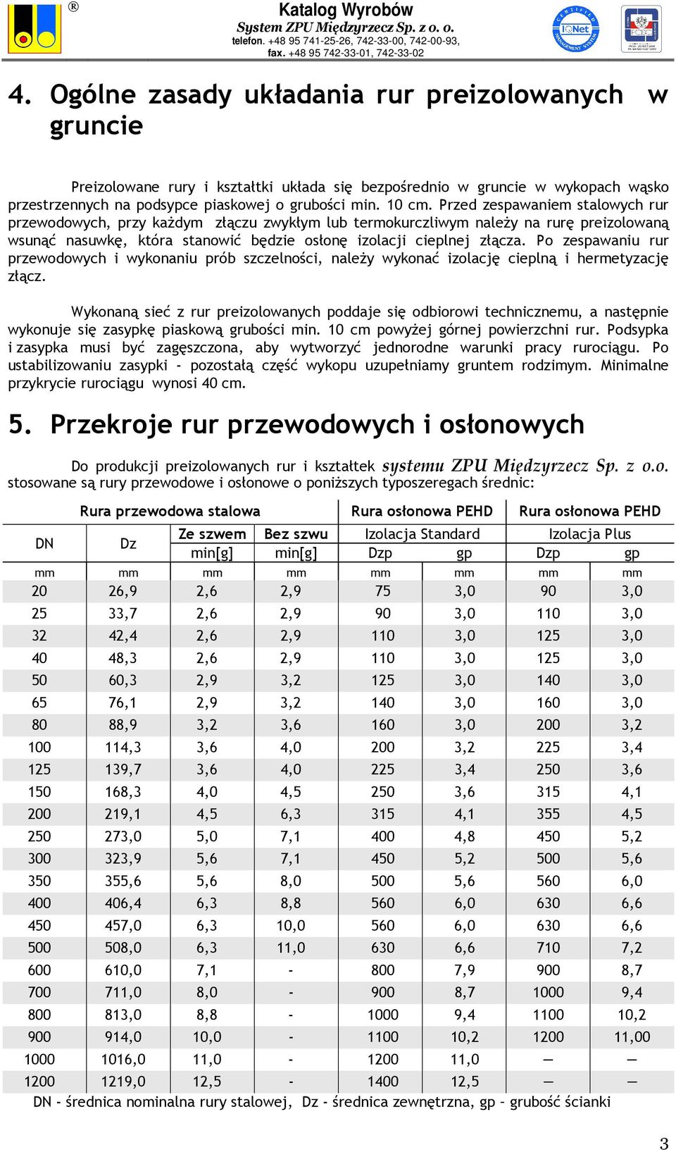 Po zespawaniu rur przewodowych i wykonaniu prób szczelności, należy wykonać izolację cieplną i hermetyzację złącz.