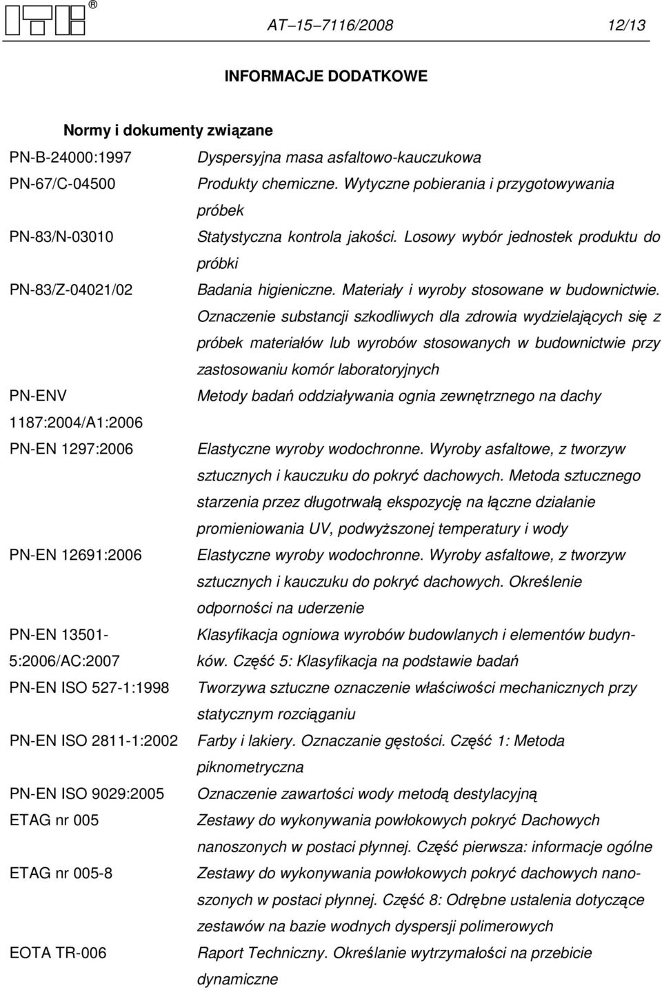 Materiały i wyroby stosowane w budownictwie.