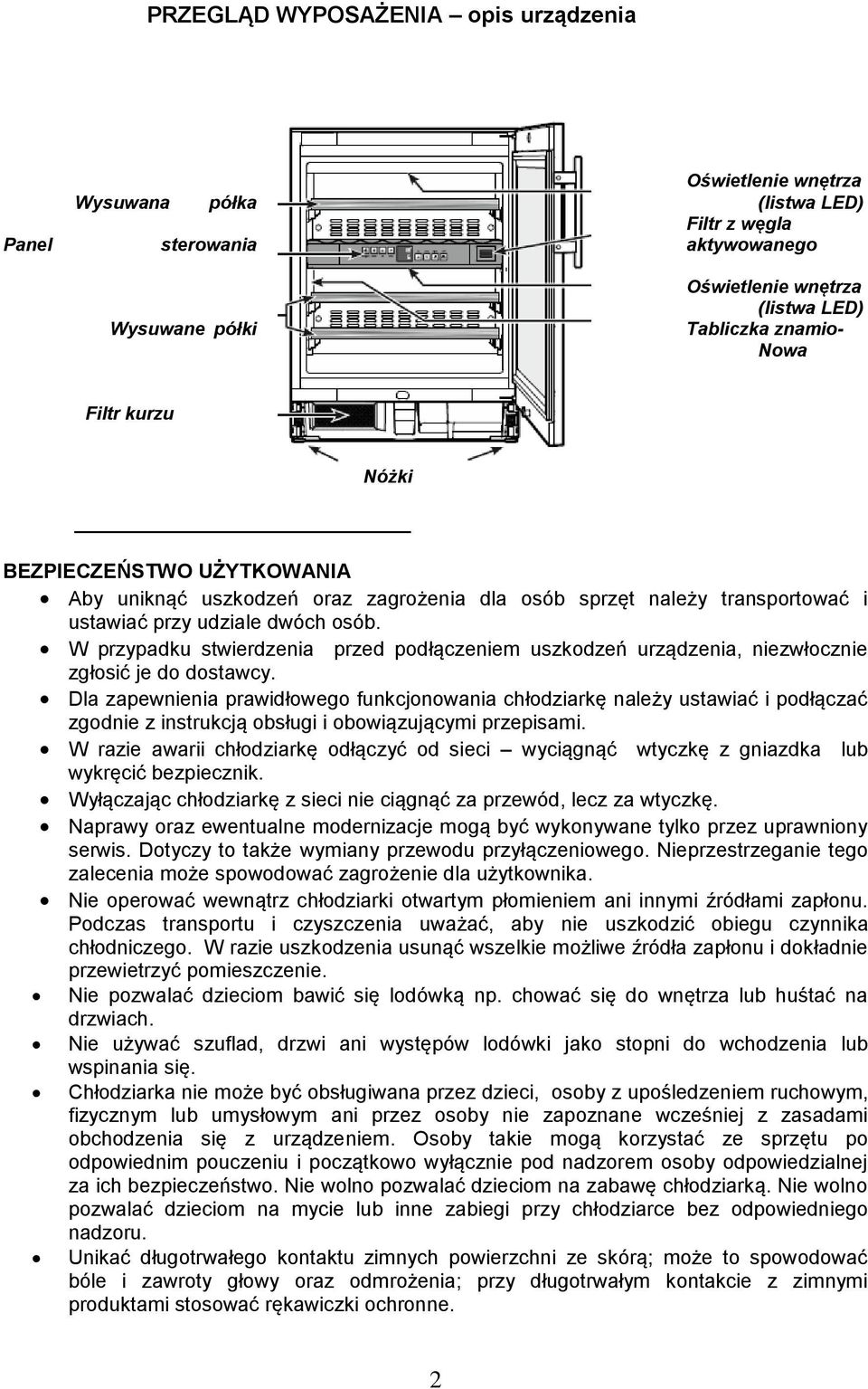 W przypadku stwierdzenia przed podłączeniem uszkodzeń urządzenia, niezwłocznie zgłosić je do dostawcy.