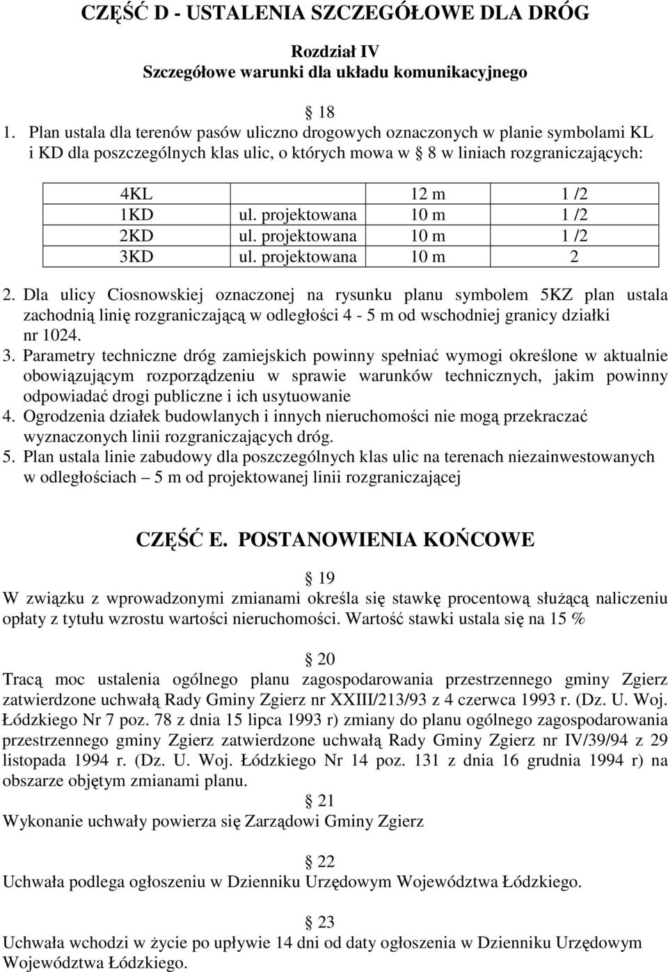 projektowana 10 m 1 /2 2KD ul. projektowana 10 m 1 /2 3KD ul. projektowana 10 m 2 2.