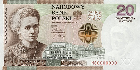 Z Ł Ą C Z N K Załącznik 7. rtykuł Ewy Czeszejko - Sochackiej Polki na banknoty! W O N K R Y C Z K Ś W T B E D Y R Ó W N O U P R W N E N E Kolekcjonerski banknot 20-złotowy z 2011 r.