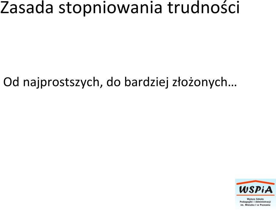 trudności Od