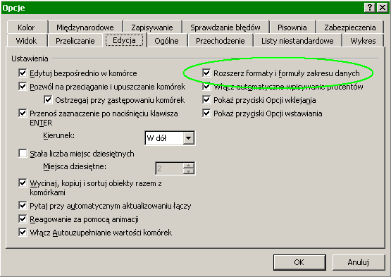 Trik 5 Automatyczne formatowanie nowo dopisywanych wartości Pobierz plik z przykładem http://www.excelwpraktyce.pl/eletter_przyklady/eletter113/5_automatyczne_uzupelnianie.