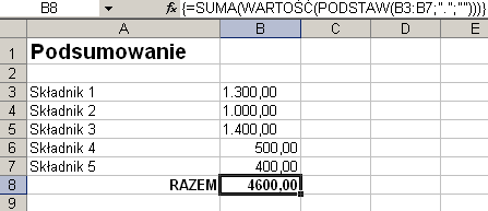 Trik 3 Podsumowanie liczb niepoprawnie wprowadzonych do komórek Pobierz plik z przykładem http://www.excelwpraktyce.pl/eletter_przyklady/eletter113/3_podsumowanie_liczb.