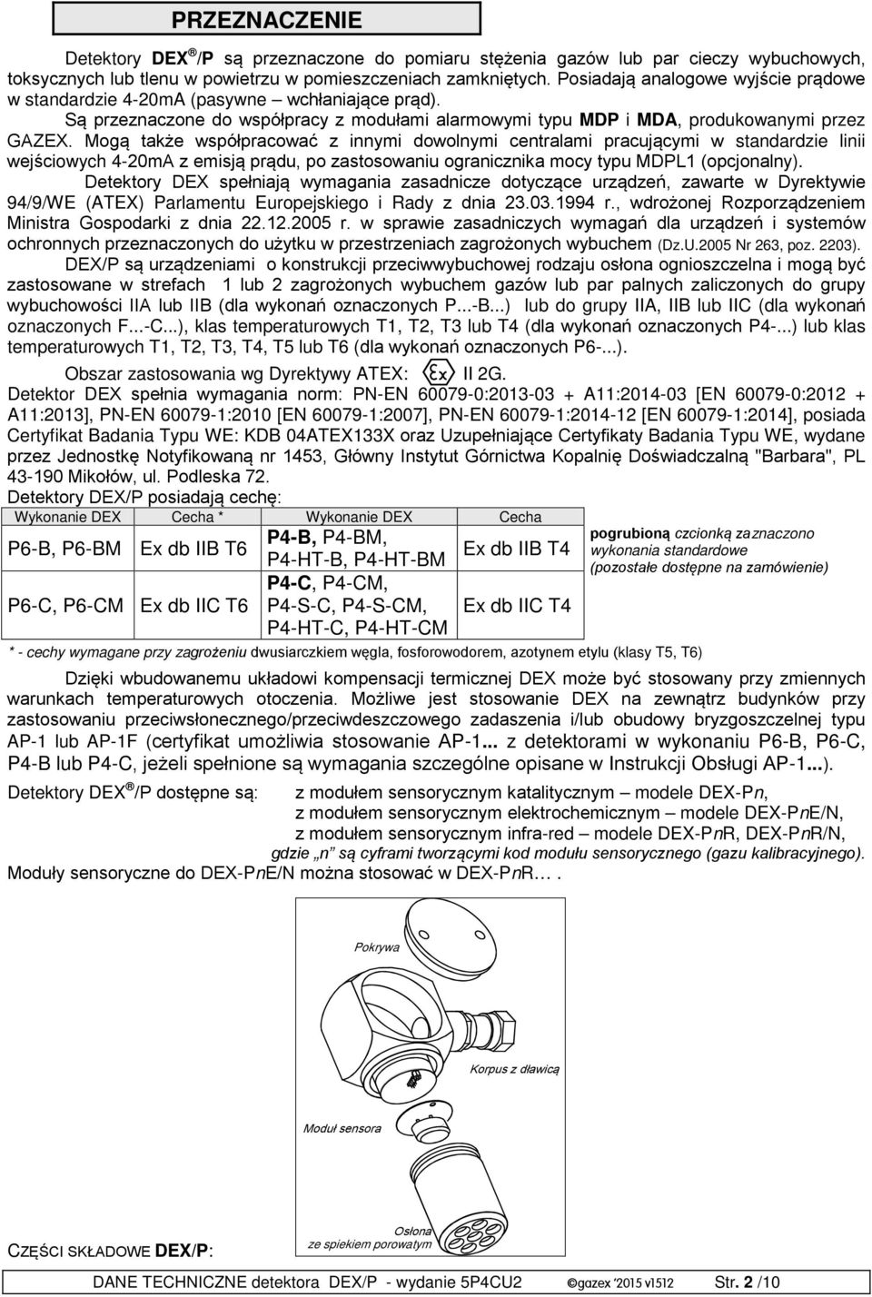 Mogą także współpracować z innymi dowolnymi centralami pracującymi w standardzie linii wejściowych 4-20mA z emisją prądu, po zastosowaniu ogranicznika mocy typu MDPL1 (opcjonalny).