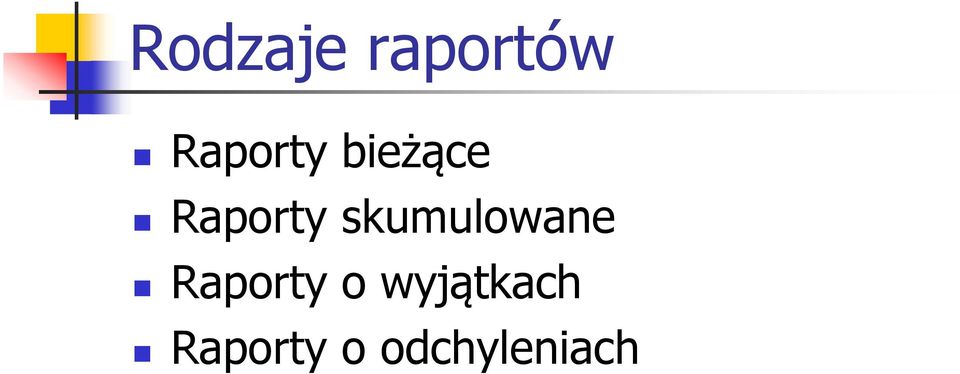 skumulowane Raporty o