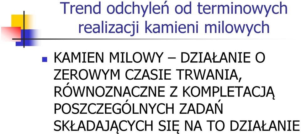 ZEROWYM CZASIE TRWANIA, RÓWNOZNACZNE Z