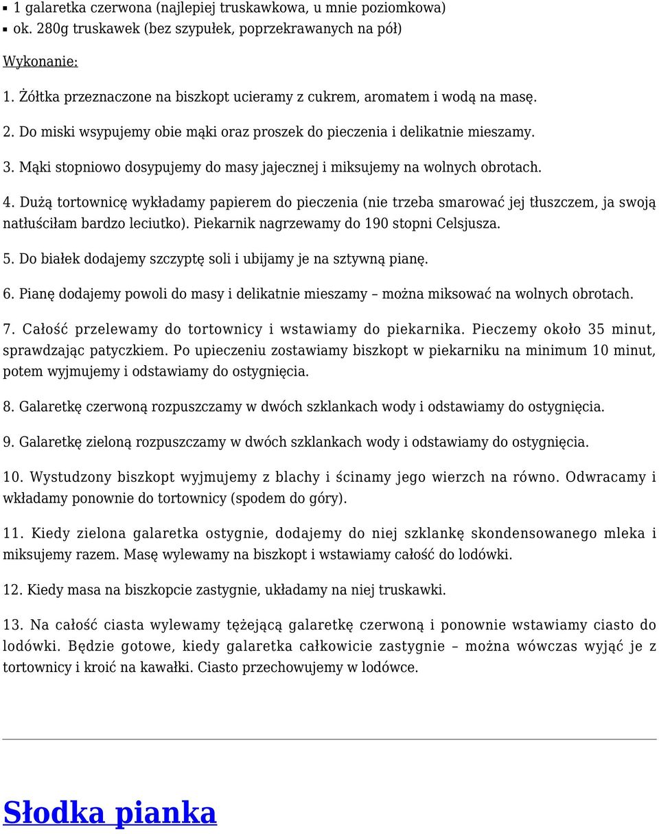 Mąki stopniowo dosypujemy do masy jajecznej i miksujemy na wolnych obrotach. 4.
