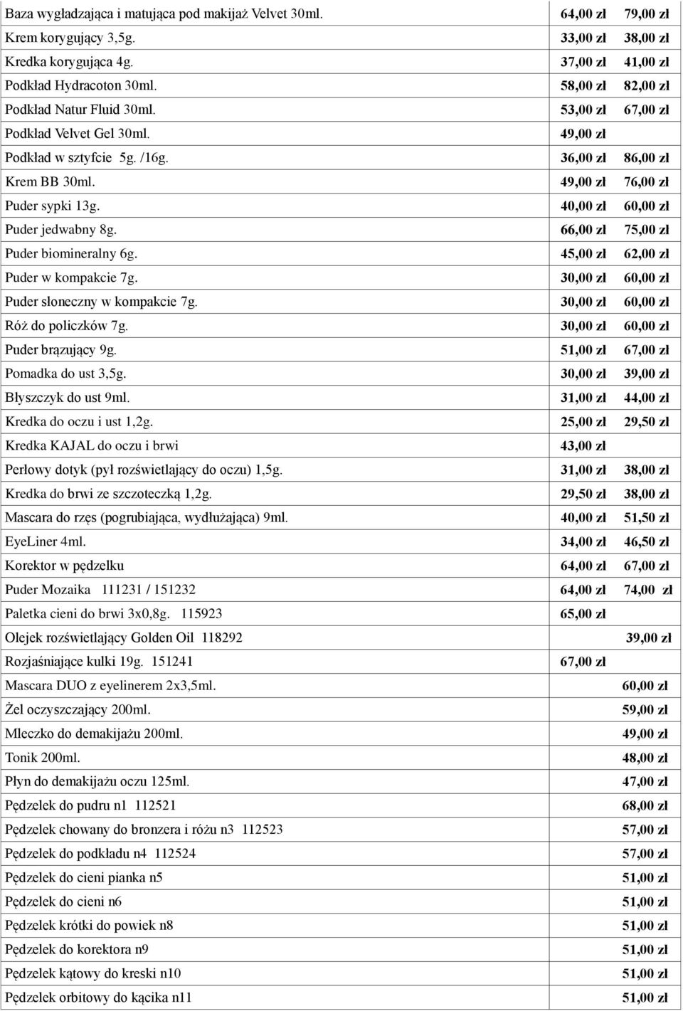 60,00 zł Puder jedwabny 8g. 66,00 zł 7 Puder biomineralny 6g. 4 62,00 zł Puder w kompakcie 7g. 60,00 zł Puder słoneczny w kompakcie 7g. 60,00 zł Róż do policzków 7g. 60,00 zł Puder brązujący 9g.