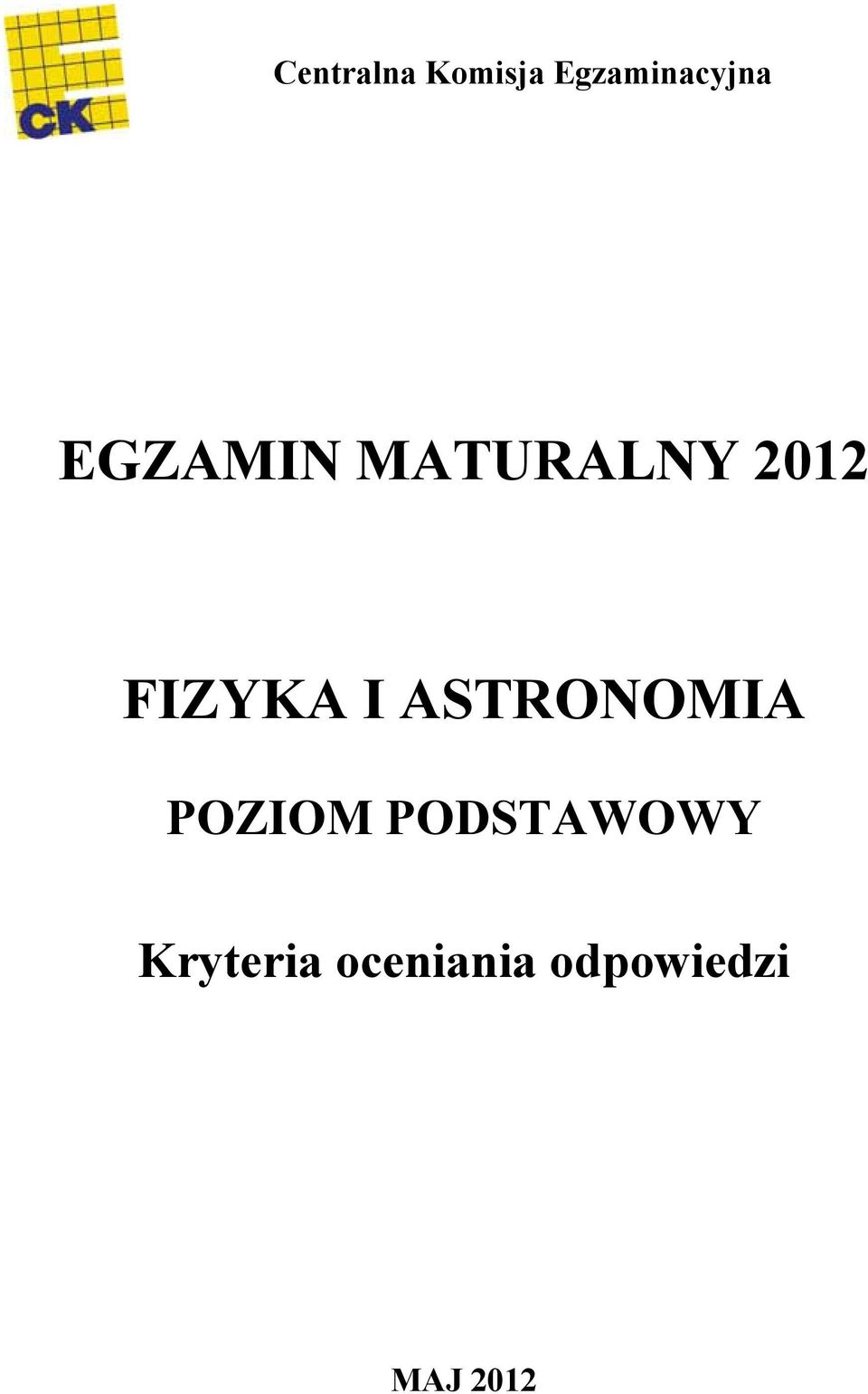 ASTRONOMIA POZIOM PODSTAWOWY