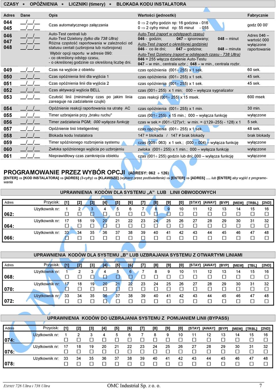 określonej godzinie co określoną liczbę dni.