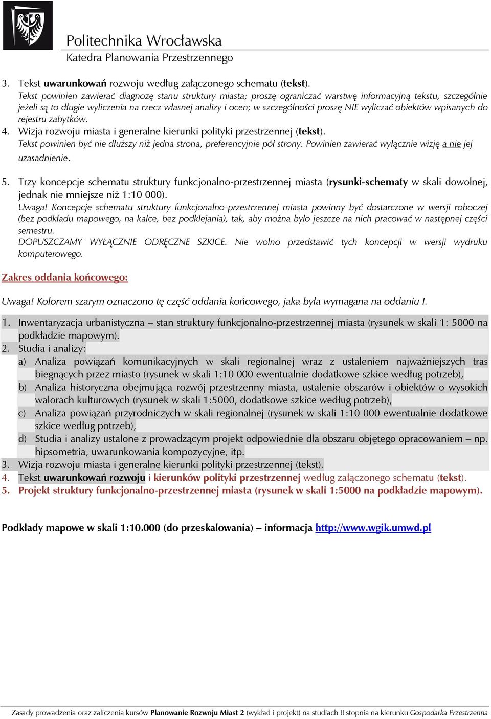 proszę NIE wyliczać obiektów wpisanych do rejestru zabytków. 4. Wizja rozwoju miasta i generalne kierunki polityki przestrzennej (tekst).