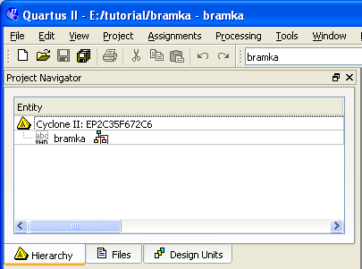 Projekt w Quartus2