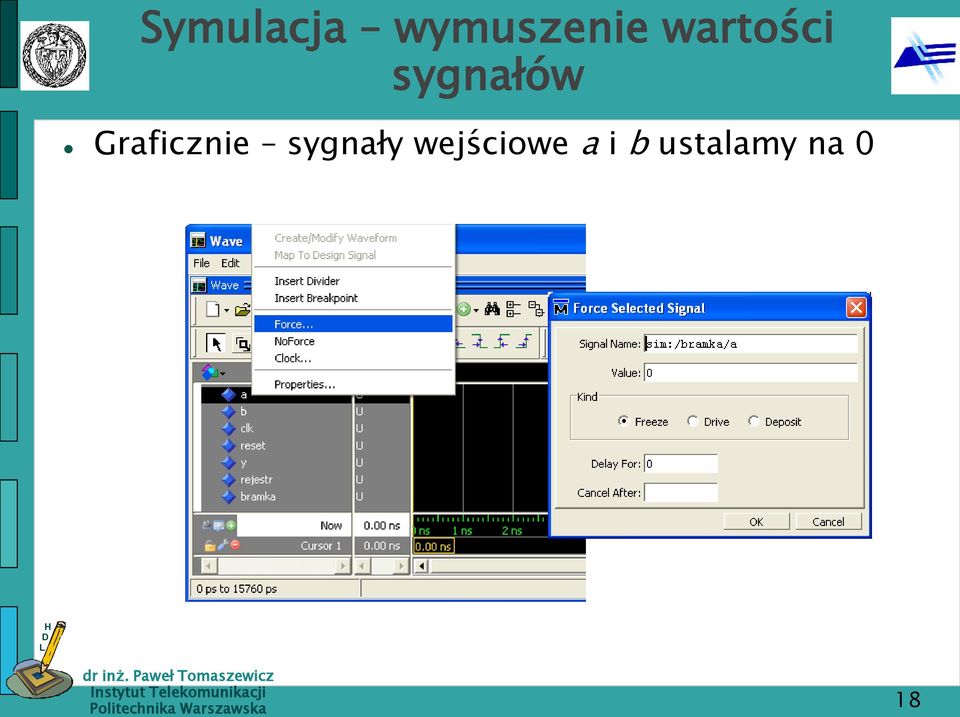 Graficznie sygnały