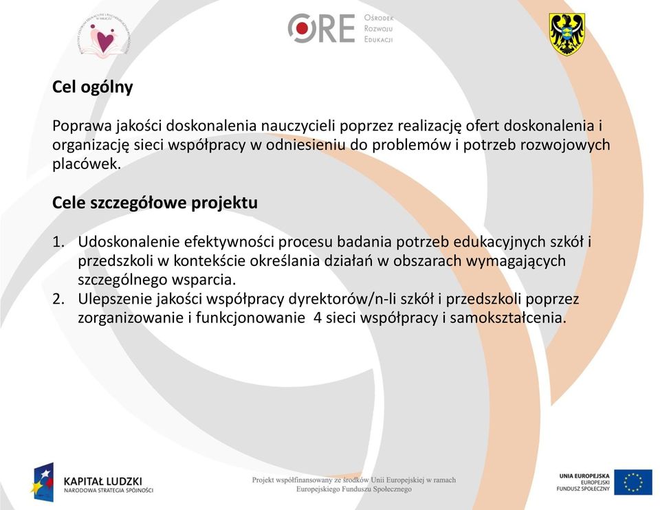 Udoskonalenie efektywności procesu badania potrzeb edukacyjnych szkół i przedszkoli w kontekście określania działań w obszarach