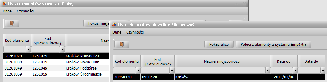 POMOST Std nie pozwoli przypisać miejscowości zagranicznej, ani miejscowości z innego powiatu, niż powiat miejscowości ze słownika CSIZS.