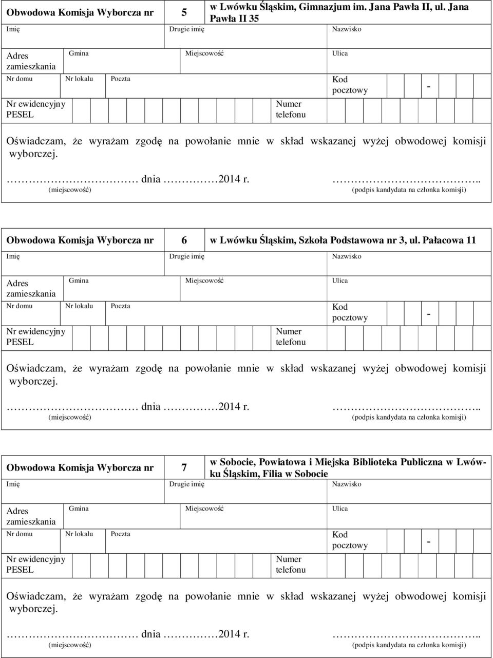 Jana Pawła II 35 Obwodowa Komisja Wyborcza nr 6 w Lwówku Śląskim, Szkoła