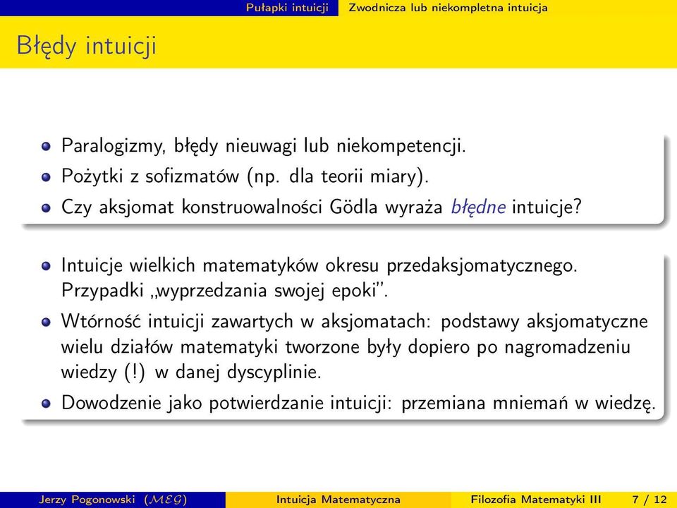 Przypadki wyprzedzania swojej epoki.