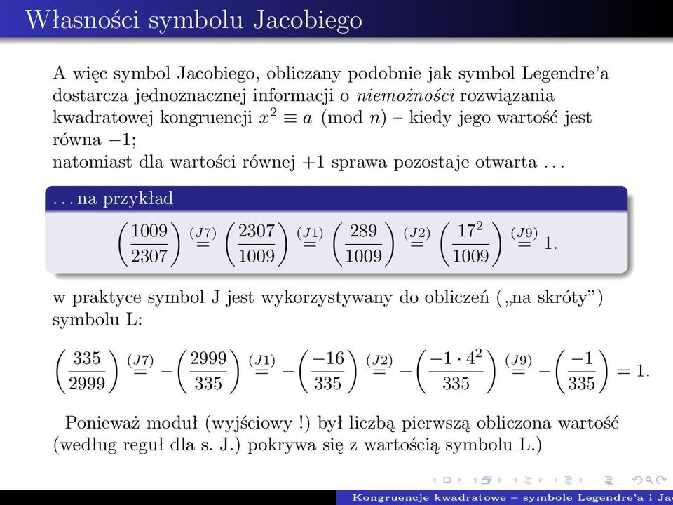 ..... a rzykład ( ) 1009 307 (J7) ( ) ( ) ( ) 307 (J1) 89 (J) 17 (J9) 1.