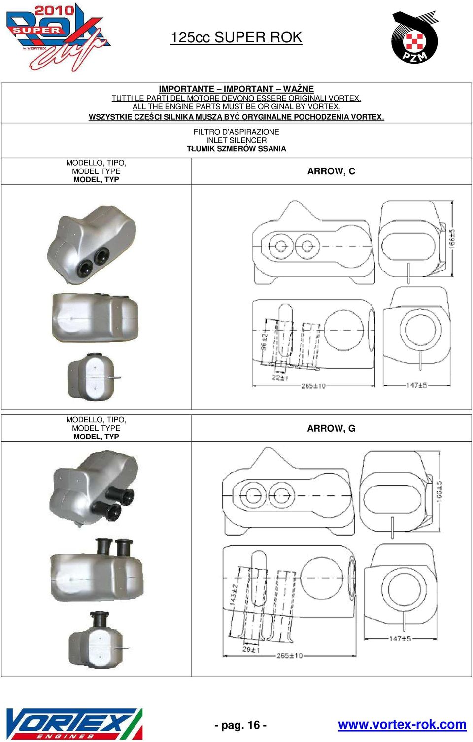 MODELLO, TIPO, MODEL TYPE MODEL, TYP FILTRO D ASPIRAZIONE