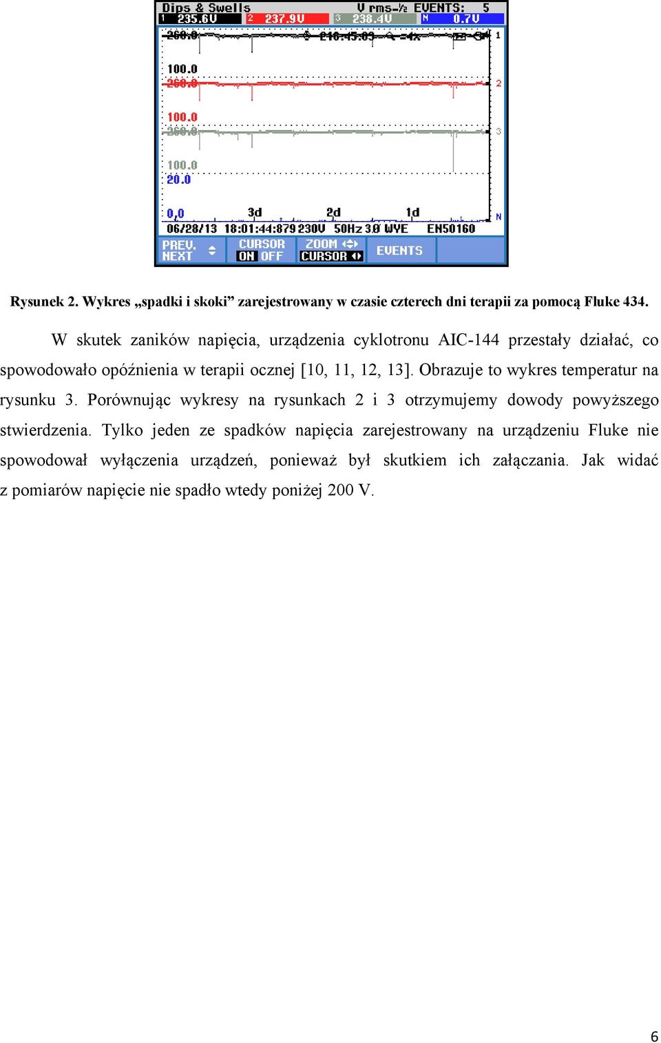 Obrazuje to wykres temperatur na rysunku 3. Porównując wykresy na rysunkach 2 i 3 otrzymujemy dowody powyższego stwierdzenia.