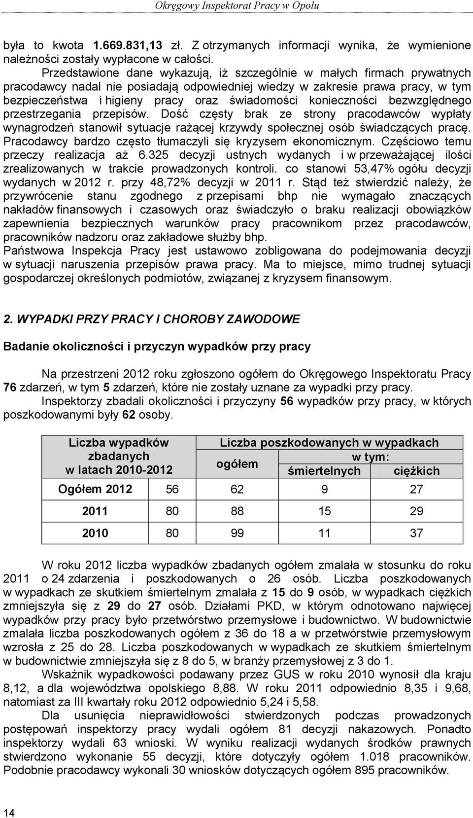 świadomości konieczności bezwzględnego przestrzegania przepisów. Dość częsty brak ze strony pracodawców wypłaty wynagrodzeń stanowił sytuacje rażącej krzywdy społecznej osób świadczących pracę.