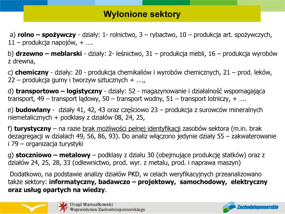 leków, 22 produkcja gumy i tworzyw sztucznych +.