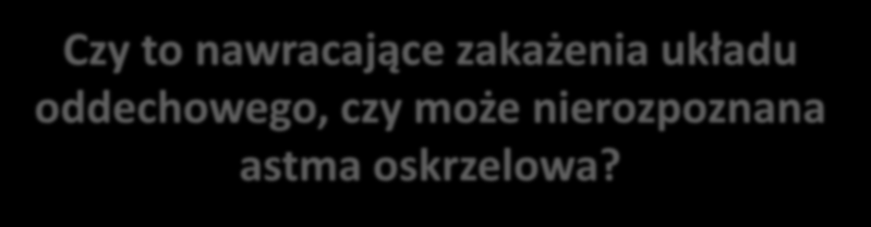 Czy to nawracające zakażenia układu oddechowego, czy może nierozpoznana astma oskrzelowa?