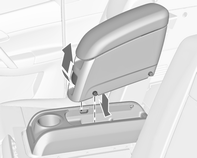 Fotele, elementy bezpieczeństwa 47 Podłokietnik Adapter podłokietnika można zainstalować na oparciu tylnego środkowego fotela. Do adaptera można przymocować odłączany podłokietnik.