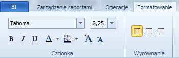 Rysunek 69 Formatowanie miar We właściwościach miar i wymiarów są zakładki umożliwiające formatowanie wartości i nagłówków sum częściowych i końcowych.