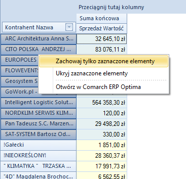 Rysunek 74 Filtrowanie ad-hoc 3.3.2.