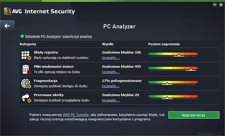 6.6. PC Analyzer Składnik PC Analyzer stanowi zaawansowane narzędzie przeznaczone do szczegółowej analizy i modyfikacji ustawień systemu w celu zwiększenia szybkości i efektywności działania komputera.