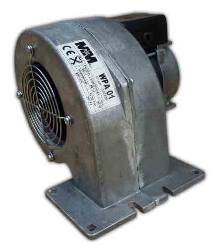obrotowa 2570 obr/min Moc pobierana 60 W Budowa - wentylator składa się z dwóch części obudowy aluminiowej, do której zamocowany