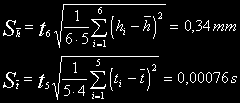 na z wyborem chwl wyłączena wyłączena Δ 2t = 0,03 s. Oblczyć z tych danych przyspeszene zemske jego nepewność.