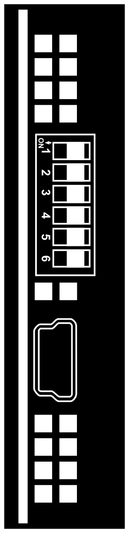 4. Wskaźniki diodowe Stan wejść 9 16 Zasilanie Komunikacja Stan wejść 1 8 Wskaźnik Zasilanie Opis Zapalona dioda oznacza, że moduł jest poprawnie zasilany.