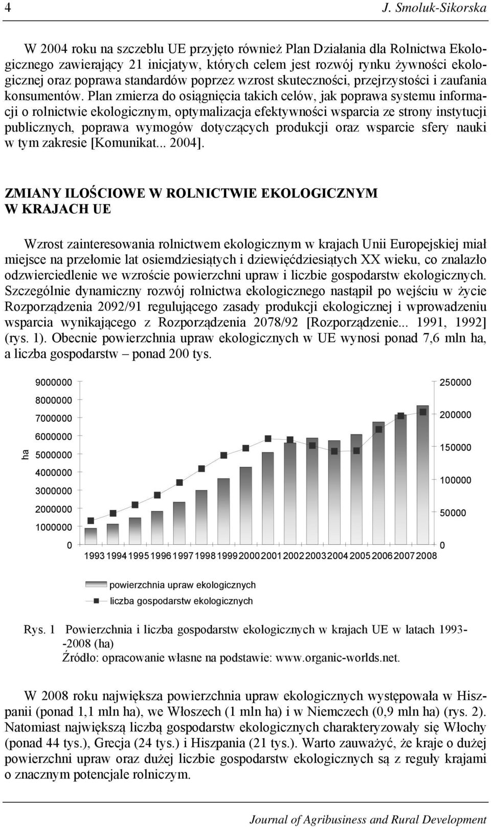 Plan zmierza do osiągnięcia takich celów, jak poprawa systemu informacji o rolnictwie ekologicznym, optymalizacja efektywności wsparcia ze strony instytucji publicznych, poprawa wymogów dotyczących